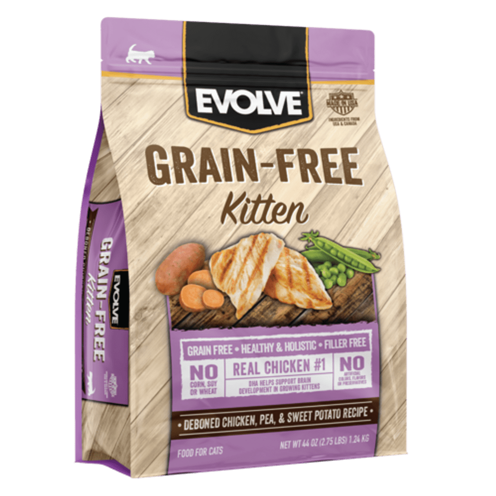 EVOLVE CAT GRAIN FREE KITTEN CHICKEN - POLLO