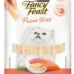 Snack Fancy Feast Puree Salmón y Atún x4