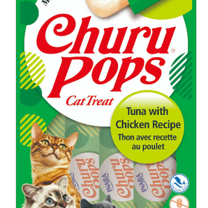 Snack Churu Pops Gato Atún y Pollo x4