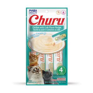 Snack Churu Gato x4 - Pollo y Cangrejo