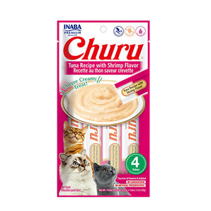 Snack Churu Gato x4 - Atún con Camarón