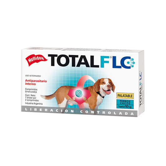 TOTAL FLC ANTIPARASITARIO PERRO PEQUEÑO (HASTA 10KG) (2 TAB)