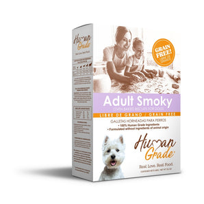 HUMAN GRADE GRAIN FREE BISCUITS ADULT SMOKY 460 GR